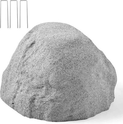 Obrázek produktu pro VEVOR krycí kámen, kryt z umělého kamene pro venkovní použití, zahradní kámen, realistický vzhled kamene, umělý kámen z polyresinu pro terénní úpravy, zahradní dekorace, transformátorový domek, šedý, velikost S