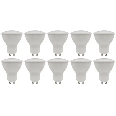 Produktbild von 10er-Pack LED-Strahler McShine "PV-90" GU10, 9W, 900lm, 120°, 3000K, warmweiß