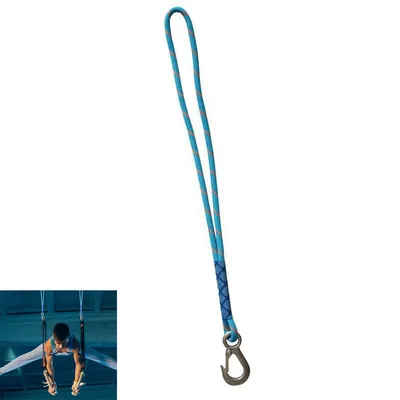 Produktbild von Schaukel Befestigung,Schaukel-Aufhängeseil 1,2 m mit Edelstahl-Haken,Schwerlast Aufhängung für Schaukel, Hängematte, Hängesessel & Yoga, Blau