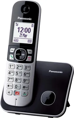 Produktbild von Panasonic KX-TG6851JTB DECT-Telefon Anrufer-ID Schwarz, Grau