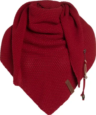 Produktbild von Knit Factory Coco Dreiecksschal - Bordeaux - 190x85 cm