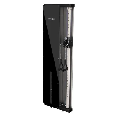 Produktbild von MAXXUS SmartGym H1 Kraftstation - Doppel-Zugsystem, 63x19x197cm, 2 Handgriffe, 2 Kettenverlängerungen, Wandmontage - Latzugstation, Kabelzug-Station, Seilzugstation, Seilzug Turm