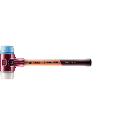 Produktbild von Halder Schonhammer Durchmesser 50mm 1055g Simplex mit Schlageinsatz Super-Kunststoff / TPE - 3017050
