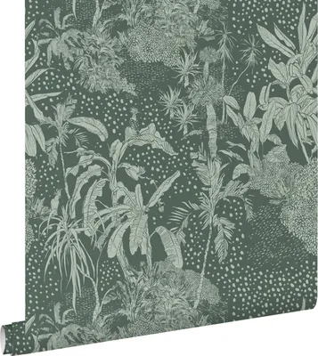 Obrázek produktu pro ESTAhome tapeta tropické listy šedozelená 50 x 900 cm