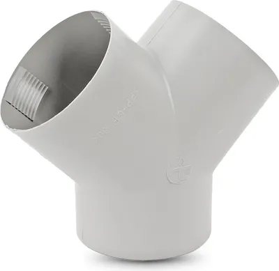 Produktbild von Y - Stück für Warmluftrohre | Truma | grau |für 65 mm TS Y-Stück