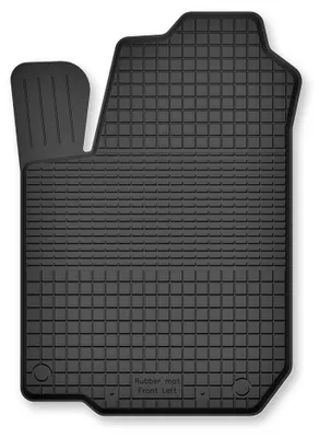 Produktbild von Fahrermatte Gummi für Renault Clio V 2019- (Schrägheck) – Schwarz, Semi-Universal, angepasst – Wielganizator Semi-Universal