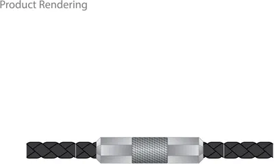 Produktbild von Fossil JF04884040 Herren Armband Edelstahl Silber Schwarz 22 cm