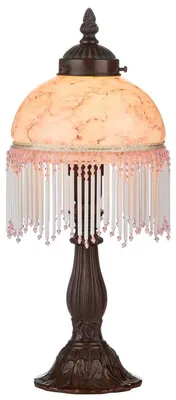Produktbild von Casa Padrino Barockstil Tischleuchte / Hockerleuchte Mehrfarbig Ø 15 x H. 34 cm - Barock Leuchte