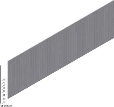 Produktbild von 0,6x15mm Nägel für Pin Nagler Prebena AL 1GP-ALK35 Makita DFN350Z Bostitch TU-216-2330K-E Senco SZ