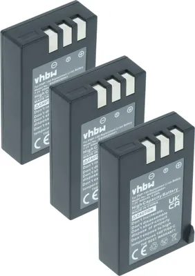 Produktbild von vhbw 3x Akku kompatibel mit Fujifilm FinePix S200EXR, S200, S100FS, S100 Kamera (900 mAh, 7,2 V, Li-Ion)