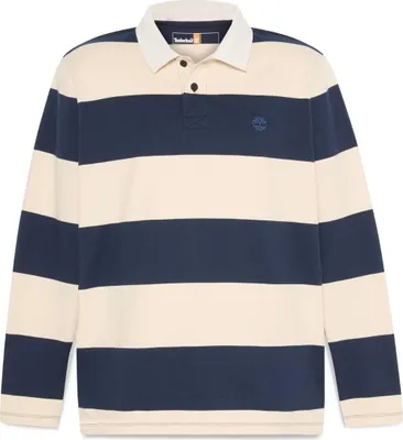 Imagen del producto de TIMBERLAND - Camiseta polo para hombre, estilo rugby, con rayas - Talla S
