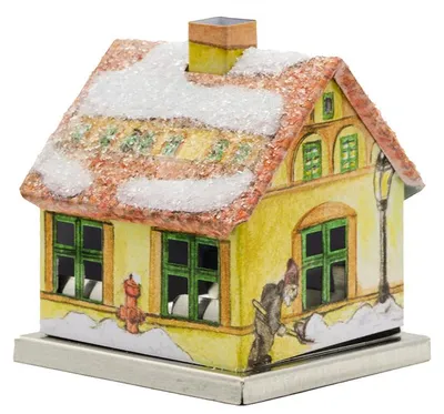 Produktbild von KNOX - Räucherhaus Jahreszeiten Stadthaus Winter - Größe ca. 6,5cm, für Räucherkerzen der Größe M (Standard) - 202022
