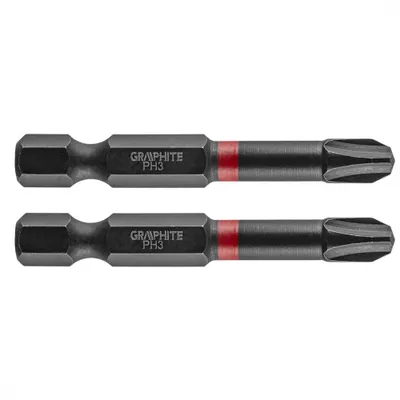 Obrázok produktu pre GRAPHITE Rázové bity PH3 x 50 mm, 2 ks.
