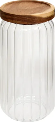 Produktbild von Stylische, luftdichte Glasvorratsbehälter, 1 Liter, Marke Five® - Transparent - Luftdicht | Mit Deckel