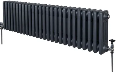 Zdjęcie produktu dla Tradycyjny grzejnik 3-kolumnowy - 300 x 1192 mm - szary antracyt