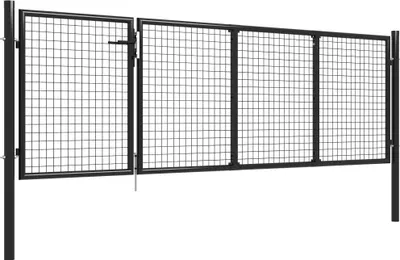 Immagine prodotto di Cancello da giardino in acciaio 350 x 75 cm antracite
