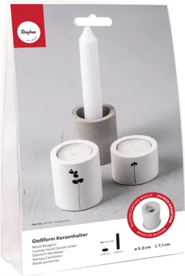 Zdjęcie produktu dla Świecznik w formie silikonowej, 52 x 71 mm