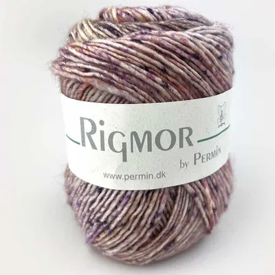 Immagine prodotto di Rigmor by Permin – Filato di lana superwash colorato (17 viola scuro/chiaro)