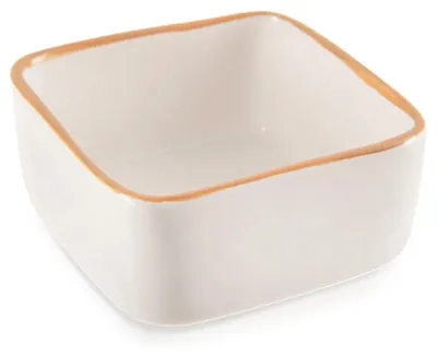 Immagine prodotto di Ramekin quadrato in Vetroceramica, bianco, 90 ml, adatto al forno.