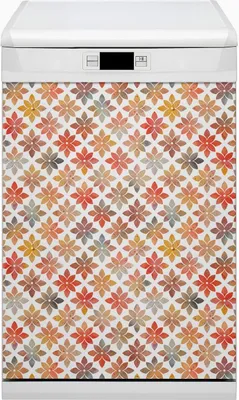 Produktbild von Magnetmatte Geschirrspüle Abwaschbar Küche Magnete  Dekor 45x80 cm  - Blumenmuster