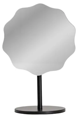 Zdjęcie produktu dla HOMLA Lusterko SCALLOP czarne 20 cm