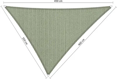 Produktbild von SHADOW COMFORT 3,5 x 4 x 4,5 m Dreieckiges Sonnensegel Moonstone Green Ungleichseitig