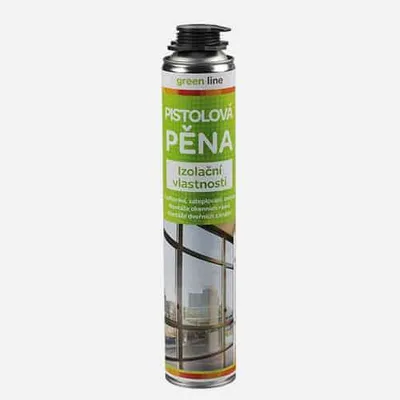 Obrázek produktu pro Den Braven - Pistolová pěna Green line, pistolová dóza 750 ml, žlutá