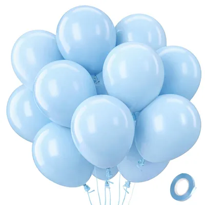 Productafbeelding van 100 Stuks Pastelblauwe Ballonnen voor Feesten