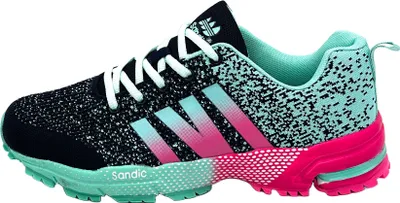 Produktbild von Venustein Herren Damen Sportschuhe Turnschuhe Laufschuhe Sneaker Hallenschuhe, Navy, Fuchsia, Größe 36
