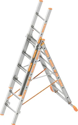 Produktbild von Layher Allzweckleiter 3-teilig TOPIC 1040, 1040006