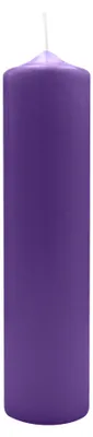 Produktbild von Spitzkopf Stumpen Kerzen Lila 30 x Ø 7 cm, 6 Stück