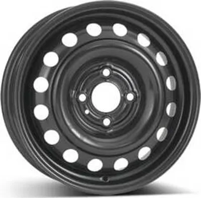 Productafbeelding van 14-inch stalen velg ALCAR, 14" x 5", 4x100 steek, ET45, 60.00mm naafdiameter, zwarte velg