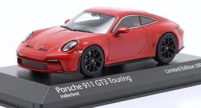 Produktbild von Minichamps 1:43 Porsche 911 (992) GT3 Touring 2021 - red / black rims