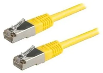 Image de Câble de raccordement FTP Cat5e RJ45/568B, 0,5m jaune