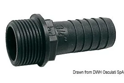 Produktbild von Adapter Schlauch männlich PP 3/8" x 16 mm Osculati 17.234.01