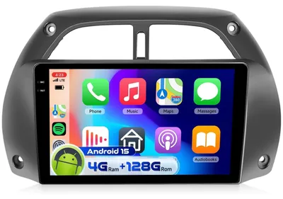 Productafbeelding van 4G&128G 9" Autoradio voor Toyota RAV4 2001-2006 met CarPlay Android Auto