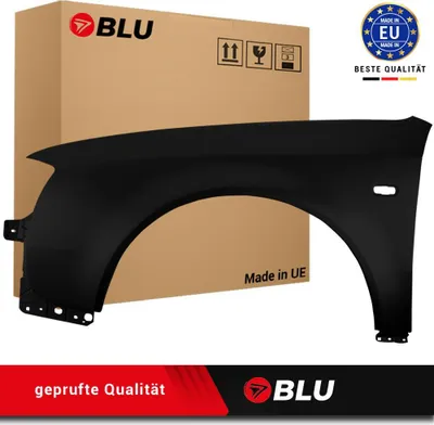 Image de BLU Aile Compatible avec Audi A6 C5 LIFT LY9B Gauche Schwarz BrillantSchwarz | 2001-2005 | Avant | Peint| Prêt à Monter | Acier