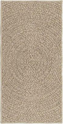 Produktbild von vidaXL Teppich ZIZUR Beige 60x110 cm Jute-Optik Indoor und Outdoor