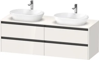 Produktbild von Duravit Ketho.2 Wastafelonderkast 160x55x56,8 cm Supermat Taupe