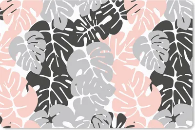 Produktbild von MuchoWow® Mauspad Mousepad Monstera - Pastell - Blätter 27x18 cm - Mousepads - Maus Mat - Pad - Mausunterlage - Büroartikel - Desk Matten