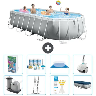 Immagine prodotto di Piscina ovale Prism Frame - 610x305x122 cm - 9 pezzi S658