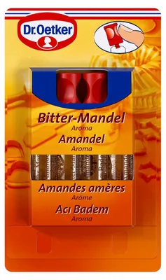 Image de Arôme amandes amères Dr. Oetker 4 pièces avec bouchon pratique 4x8g