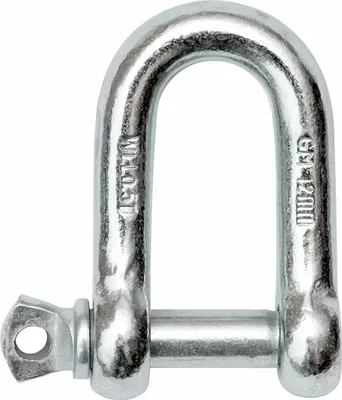 Produktbild von 2 Schäkel Verbinder Schaekel D-Schäkel gerade 12 mm verzinkt
