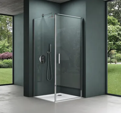 Produktbild von Mai & Mai Duschkabine 90x90x195cm Hebe-Senk-Mechanismus 8mm ESG-Sicherheitsglas Nano-Beschichtung Rav36-Plus