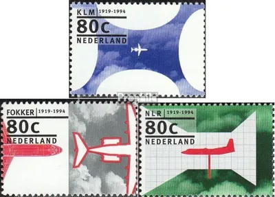 Produktbild von Briefmarken Niederlande 1994 Mi 1508-1510 (kompl.Ausg.) postfrisch Flugwesen