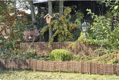 Produktbild von Beeteinfassung Konsta 120 x 20 cm Weide natur