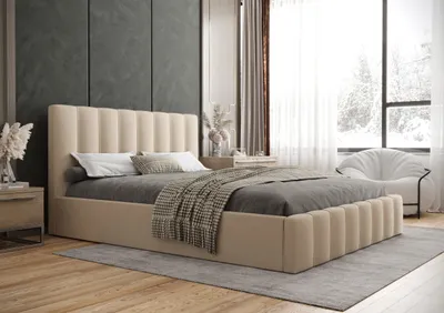 Produktbild von Furnisell Polsterbett "ROYAL" mit Bettkasten und lattenrost, 160 x 200 cm, Beige
