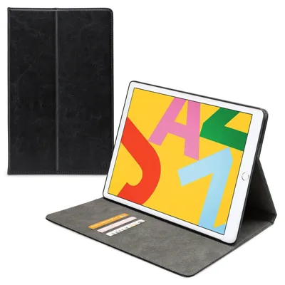 Imagen del producto de Funda tipo libro premium para Apple iPad 10.2 (2019/2020/2021), color negro