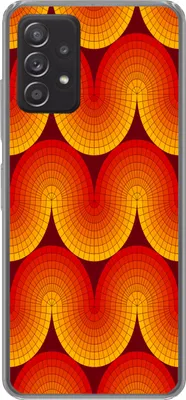 Produktbild von MuchoWow® Handyhülle Schutzhülle Hülle für Telefoonhoesje Samsung Galaxy A33 5G Design - Retro - Rot - Abstrakt Silikon Softcase Handy Hülle - Kartenhalter