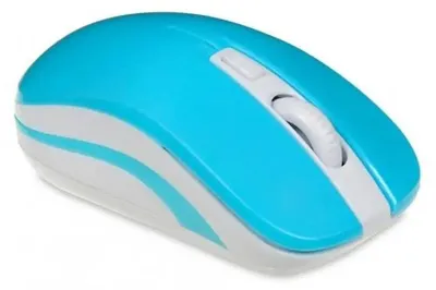 Produktbild von iBox LORIINI, Beidhändig, Optisch, RF Wireless, 1600 DPI, Blau, Weiß